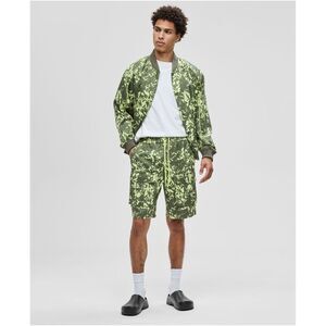 Mode Of One Mens Abstracted Floral Printed Casual Cargo Shorts, NWT